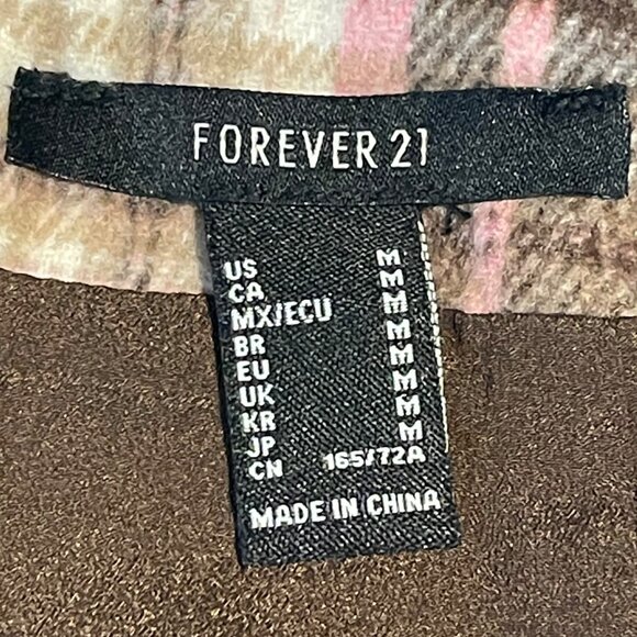 FOREVER21 Women's Plaid Side Slit Mini Skirts Size M, (2 Mini Skirts) - Picture 6 of 15